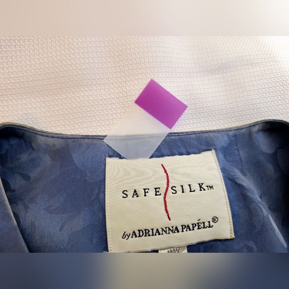Vtg. Adrianna Papell "Suited For Silk" Old Money Core, 100% Silk skirt set. - Picture 8 of 15